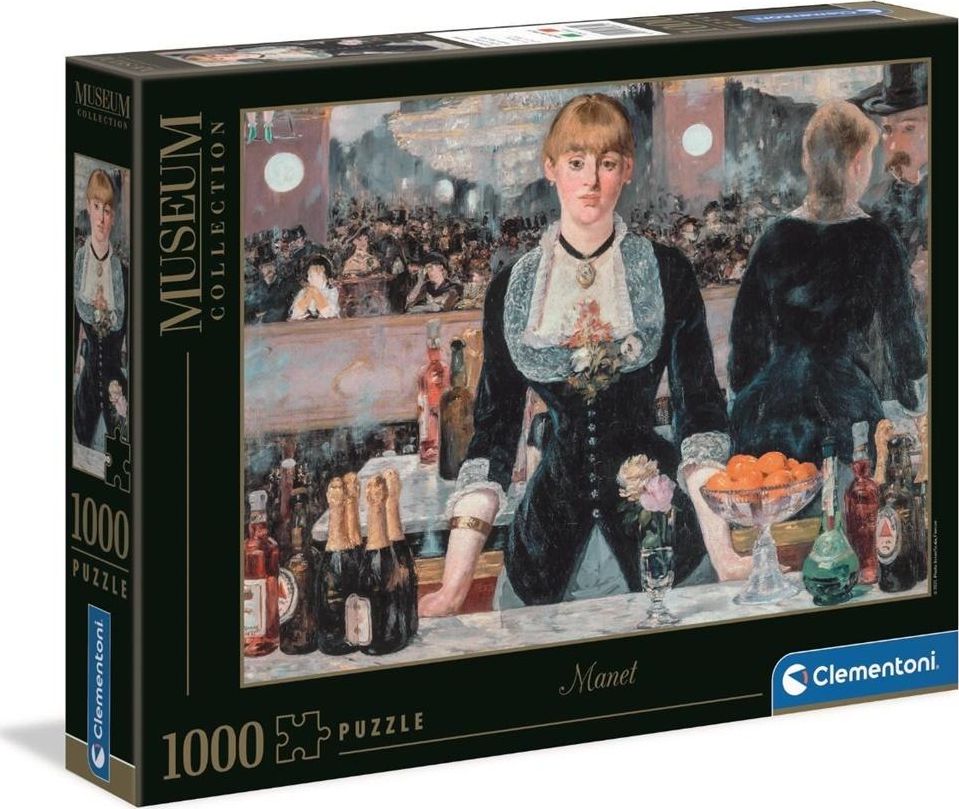 Clementoni Puzzle 1000 pieces Manet Museum Bar Folies-BergreJatte 39661 puzle, puzzle