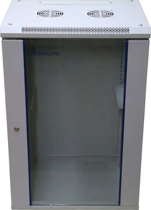 Extralink 19" 18U 600x600 mm wall-mounting cabinet Gray