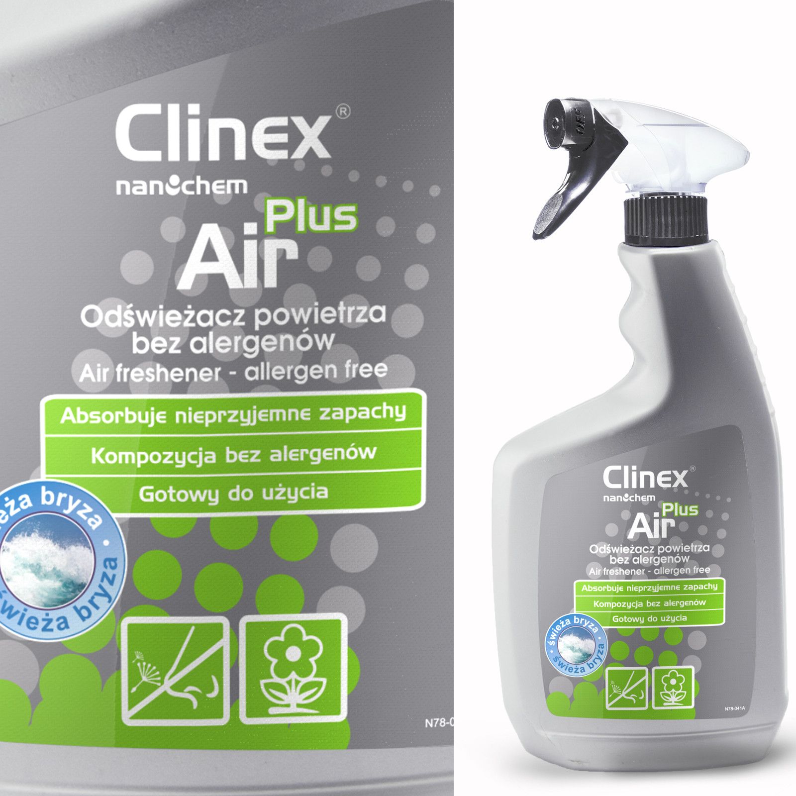 Clinex Clinex Air Plus - Odswiezacz powietrza, 650 ml - Swieza Bryza 77-006 (5907513270065)