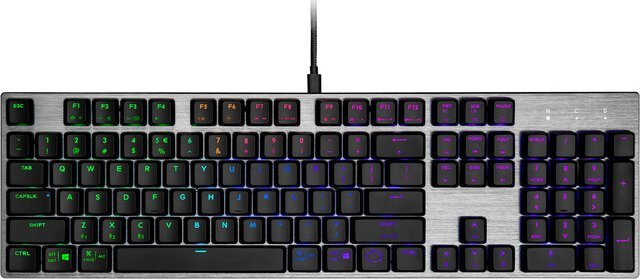 Keyboard SK652 RGB Low profile switch blue klaviatūra