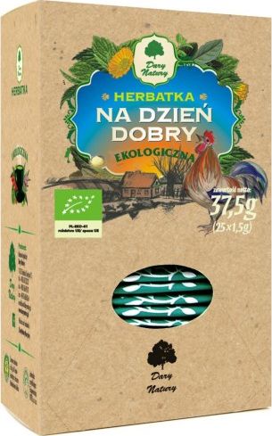 Dary Natury Herbatka Na Dzien Dobry Bio (25 x 1,5 g) - Dary Natury 5902581618177 (5902581618177) piederumi kafijas automātiem