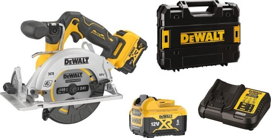 Pilarka tarczowa Dewalt DCS512P2 12 V 140 mm Elektriskais zāģis