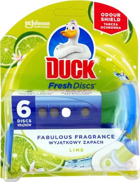 duck Zel krazek do WC Lime, 36 ml WC/DUCK/DISKS/ZEL/2V36 LIME (5000204339130) Sadzīves ķīmija