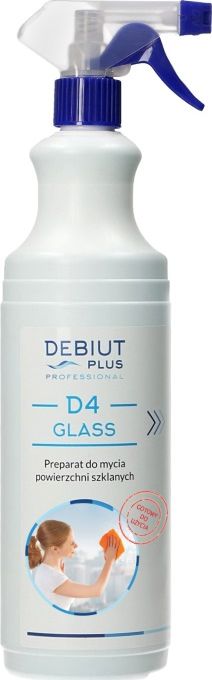 Debiut Plus Professional Debiut Plus Professional D4 Glass - Preparat do mycia powierzchni szklanych, gotowy do uzycia - 1 l D4 GLASS 1L GOT Sadzīves ķīmija