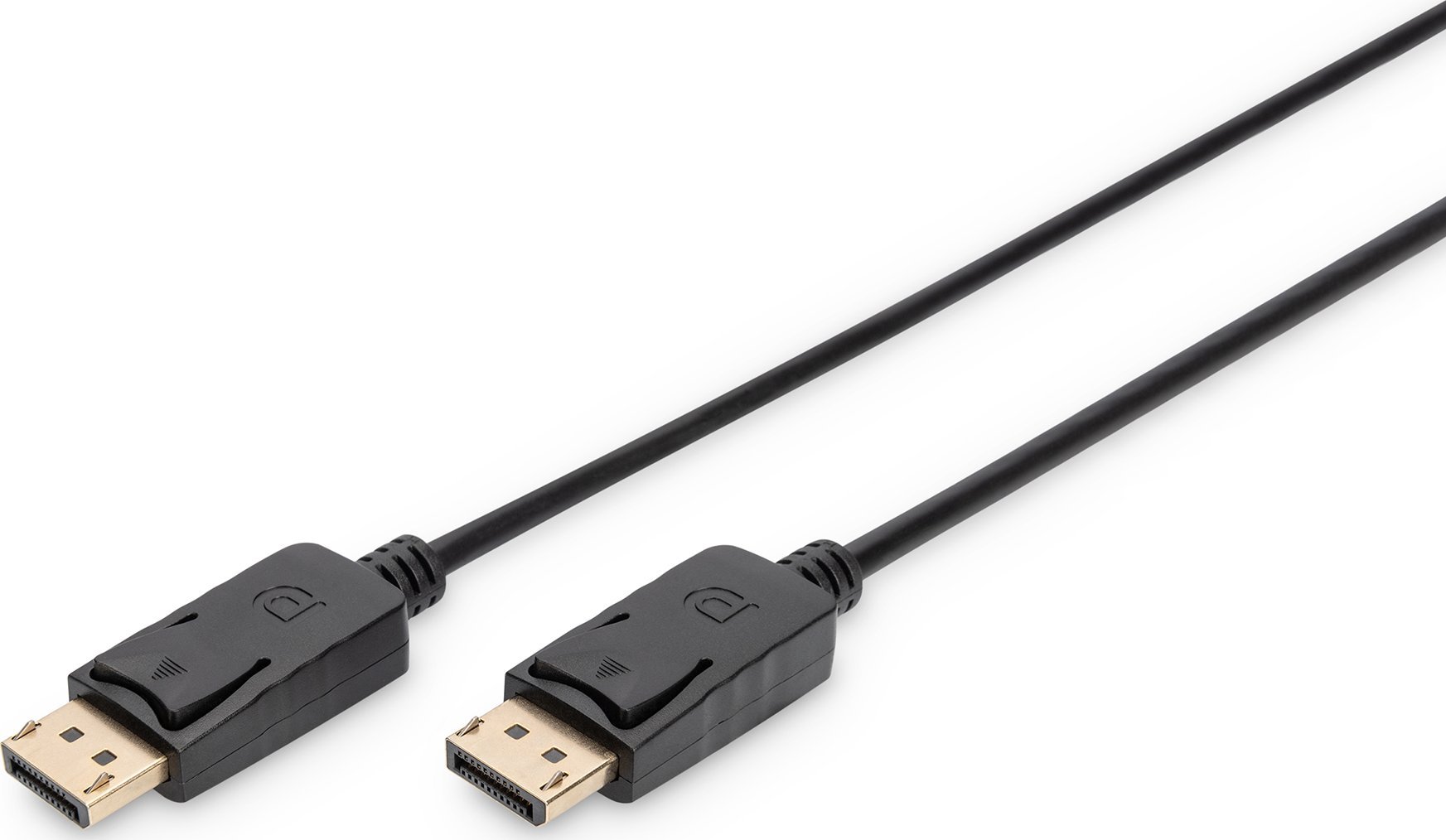 Assmann Cable DisplayPort 1080p 60Hz FHD Type DP/DP M/M with interlock black 1m kabelis video, audio