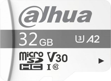 Karta Dahua Technology TF-P100 MicroSDHC 32 GB Class 10 UHS-I U3 A1 V30 (TF-P100-32GB) TF-P100-32GB (6939554986505) atmiņas karte