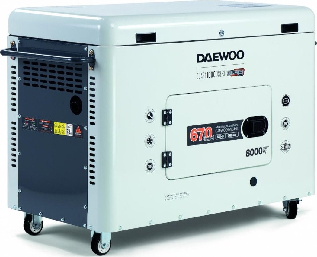 Agregat Daewoo DIESEL GENERATOR 8.0KW 380V/DDAE 11000DSE-3 DAEWOO DDAE 11000DSE-3