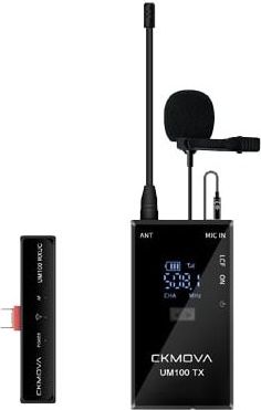 CKMOVA UM100 KIT3 - SINGLE WIRELESS SET WITH TIE MICROPHONE ON USB C Mikrofons