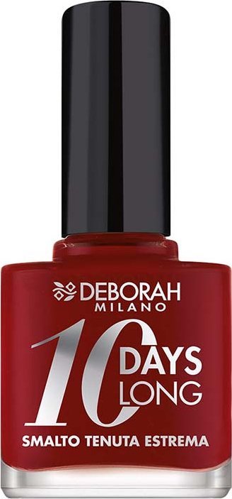 Deborah Deborah, 10 Days Long, Quick-Dry, Nail Polish, 161, Dark Red, 11 ml For Women 13075859 (8009518325928)