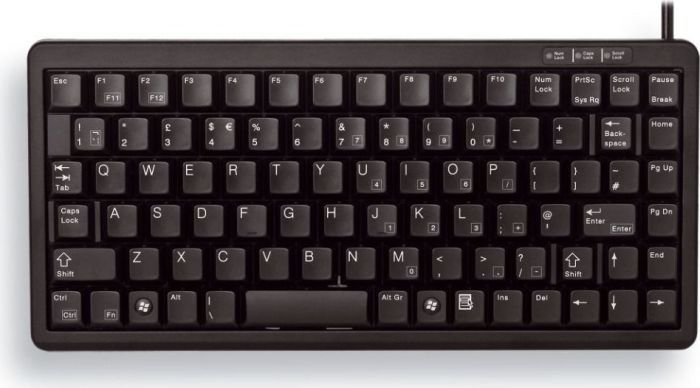 Cherry  Keyboard (US/ENGLISH), Black w/symbol, USB, PS/2 klaviatūra