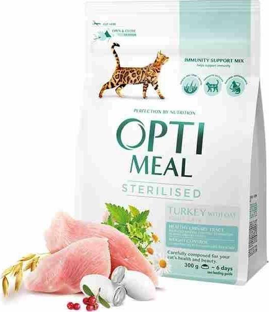 Club 4 Paws OPTIMEAL KOT 200g INDYK STERILISED /6 000642-OPTIMEAL (4820215362399) kaķu barība