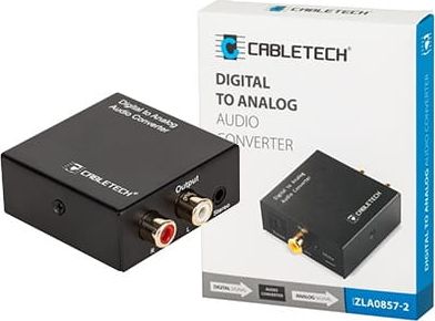 System przekazu sygnalu AV Cabletech Konwerter dzwieku cyfrowego na analogowy ZLA0857-2