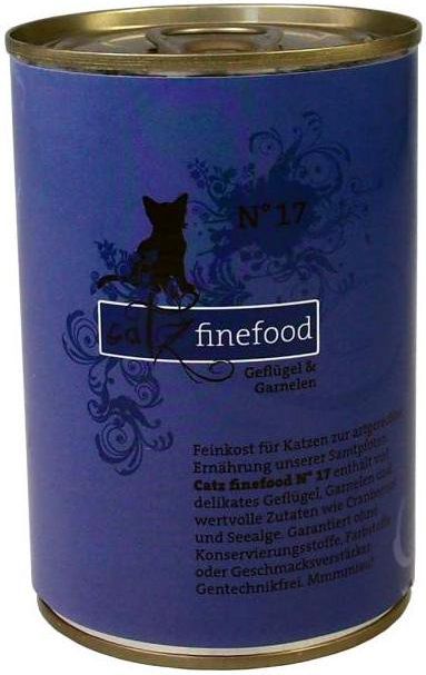 Catz Finefood N.17 Drob i Krewetki puszka 400g 5076 (4260101762269) kaķu barība