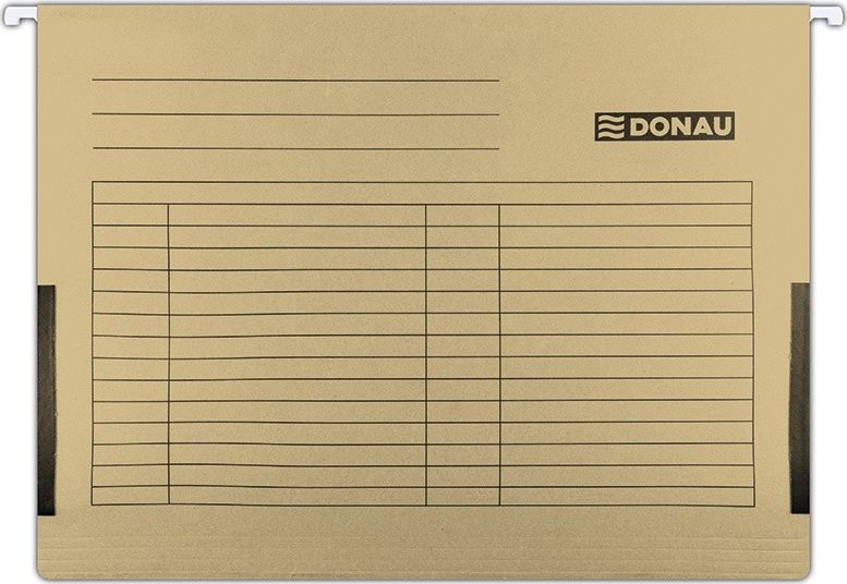 Donau Teczka zawieszkowa DONAU z boczkami, A4, 230gsm, brazowa ^ 7420905-02