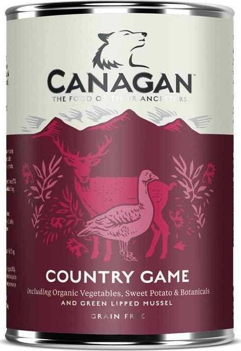 Canagan CANAGAN PIES pusz.400g COUNTRY GAME DZICZYZNA /6 VAT014862 (5029040020125) barība suņiem