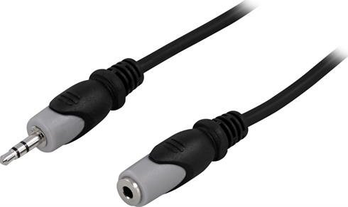 Kabel Deltaco Jack 3.5mm - Jack 3.5mm 3m czarny (MM-161) kabelis video, audio