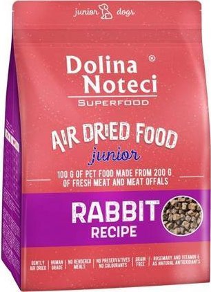 Dolina Noteci DOLINA NOTECI Superfood Junior Danie z krolika- karma suszona dla psa 1kg 8529 (5902921395843) barība suņiem