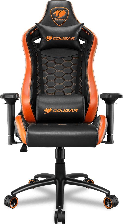 Fotel Cougar Outrider S czarno-pomaranczowy (CGR-OUTRIDER S) 12283704 datorkrēsls, spēļukrēsls
