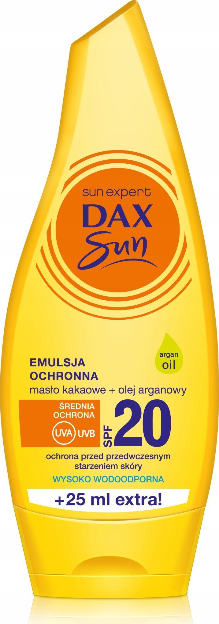 DAX Dax Sun Emulsja ochronna do opalania z maslem kakaowym i olejem arganowym SPF20 175ml 073435