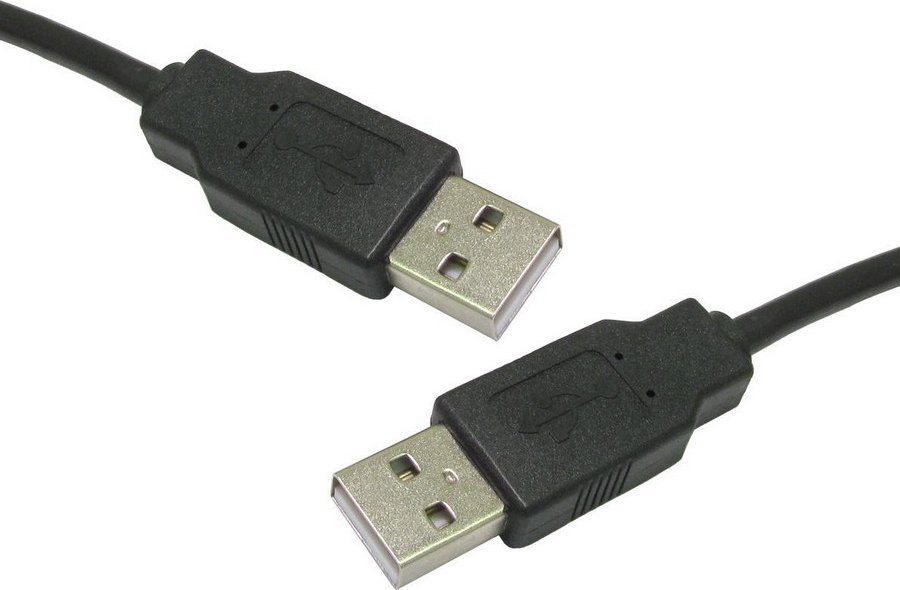 Kabel USB Digitus USB-A - USB-A 1 m Czarny (AK 670-1) AK 670-1 USB kabelis