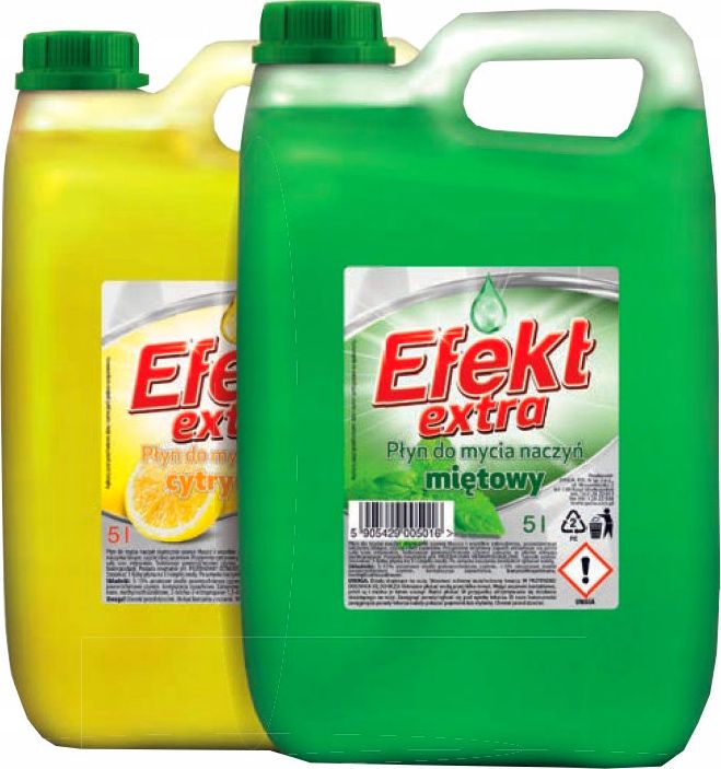 EFEKT EFEKT - Plyn do mycia naczyn 5 l - Cytrynowy EFEKT 5L (5905429005009) tīrīšanas līdzeklis