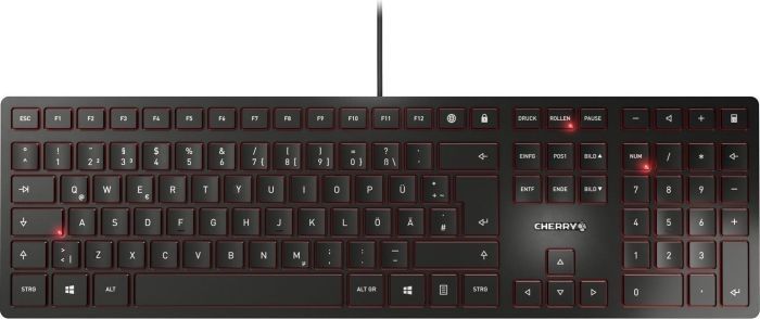 Cherry KC 6000 SLIM BLACK Corded Keyboard US/ENGLISH  4025112088568 klaviatūra