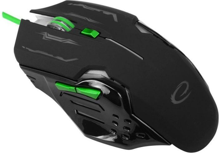 Esperanza ESPERANZA WIRED MOUSE FOR GAMERS 6D OPT. USB MX403 APACHE GREEN 5901299925478 Datora pele