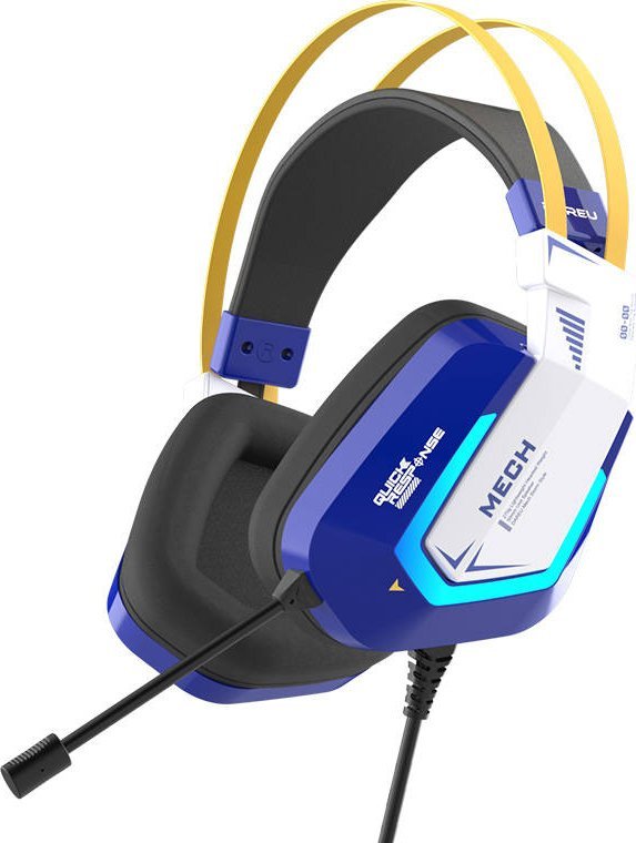 Gaming headphones Dareu EH732 USB RGB (blue) austiņas