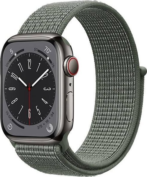 Crong Crong Nylon - Pasek sportowy do Apple Watch 42/44/45/49 mm (Military Green) CRG-44NLB-MGN (5904310703000)