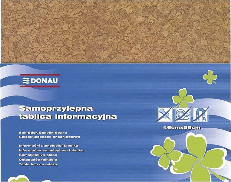Donau Tablica informacyjna DONAU, 58x46cm, samoprzylepna, brazowa 7565001PL-99 (5901498044260)
