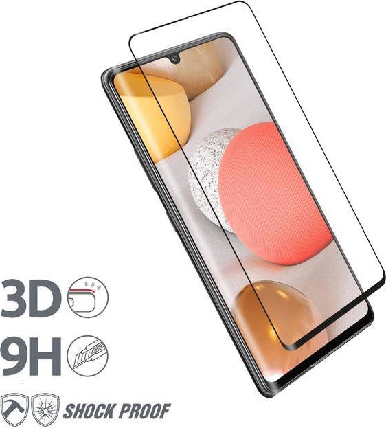 Crong Crong 3D Armour Glass - Szklo hartowane 9H Full Glue na caly ekran Samsung Galaxy A42 5G CRG-3DAG-SGA42 (5907731987271) aizsardzība ekrānam mobilajiem telefoniem