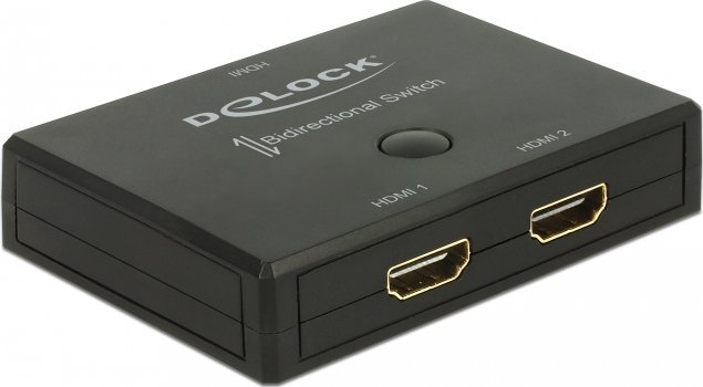 DeLOCK HDMI switcher 2-1 bidireional 4K 60 Hz, HDMI switch - black KVM komutators