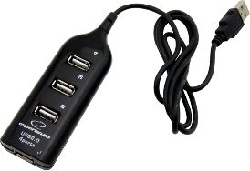 HUB USB Esperanza 4x USB-A 2.0 (EA-116) EA-116 (5905784768601) USB centrmezgli