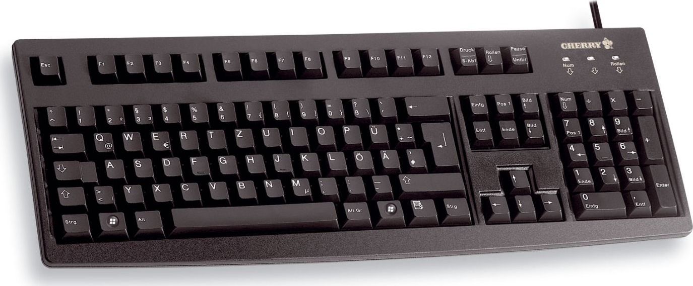 CHERRY CHERRY G83-6105 BLACK KEYBOARD USBUNGARISCH klaviatūra