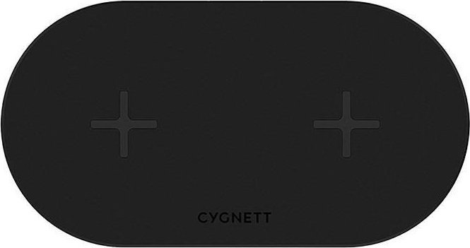 Dual wireless charger Cygnett 20W (black) iekārtas lādētājs