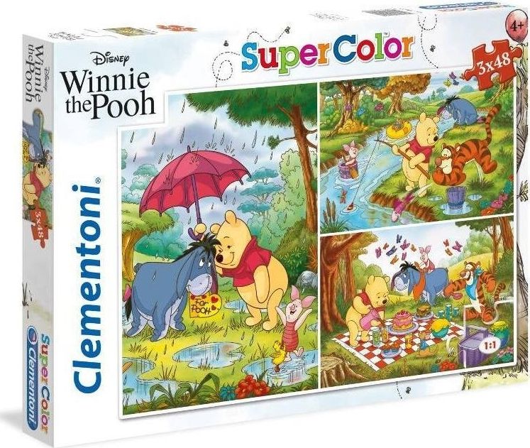 Clementoni Puzzle 3x48 Super kolor Kubus Puchatek 325481 (8005125252329) puzle, puzzle