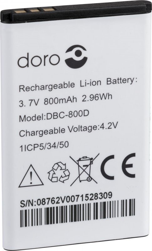 Doro Replacement Battery for 603x/605x/65xx/551x/503x/66x aksesuārs mobilajiem telefoniem