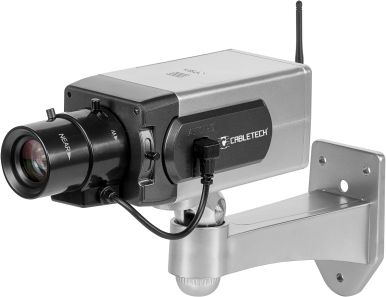 Kamera IP Cabletech Atrapa kamery tubowej obrotowej z dioda LED Cabletech DK-13 URZ0994 (5901890056267) novērošanas kamera