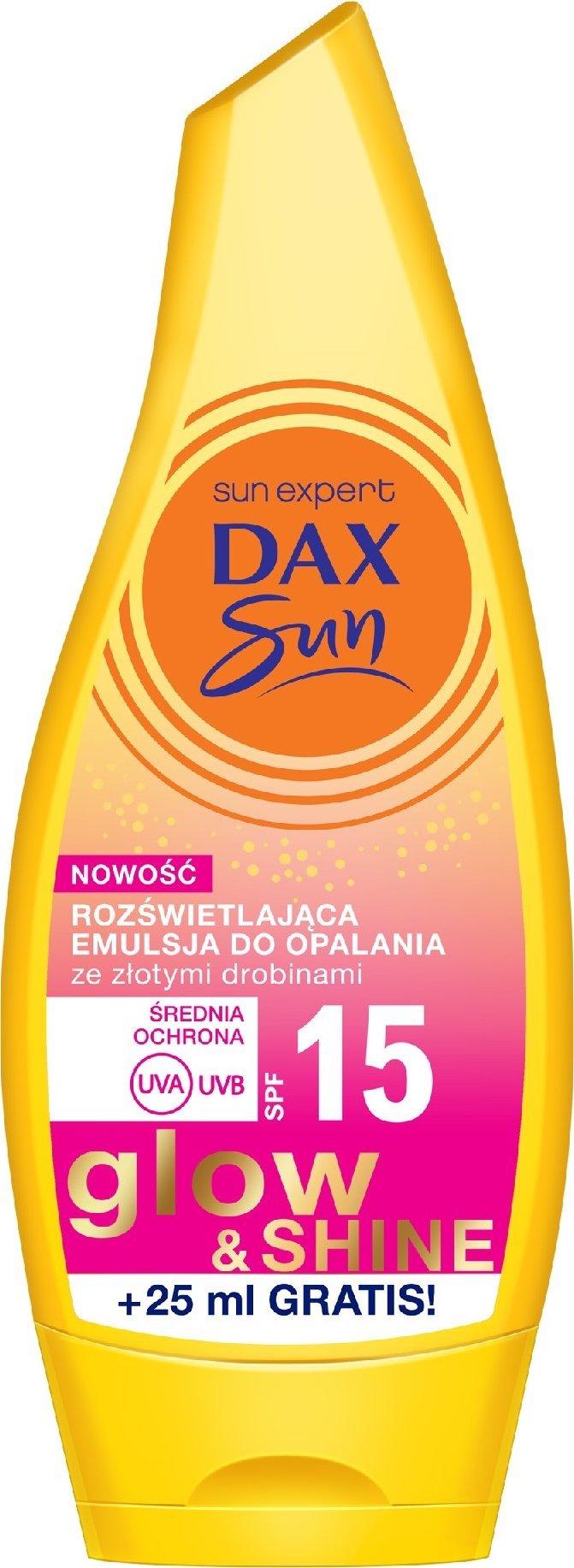 DAX Dax Sun Rozswietlajaca Emulsja do opalania Glow&Shine SPF15 175ml 071958