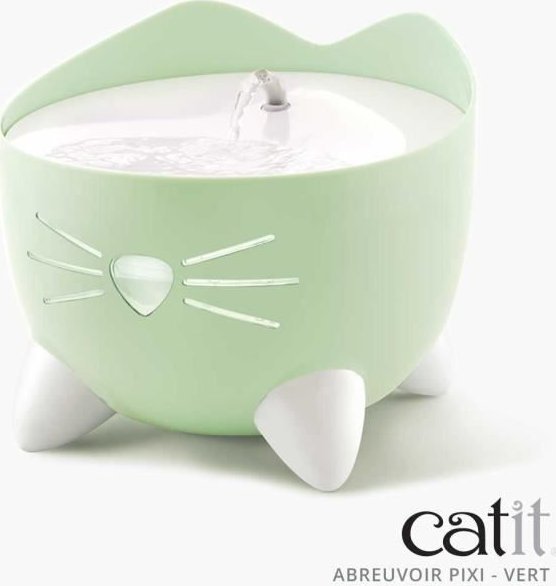Catit Fontanna dla kota, mietowo-zielona, 2,5l, 22x22x19,5 cm CH-7186 (022517437186) piederumi kaķiem