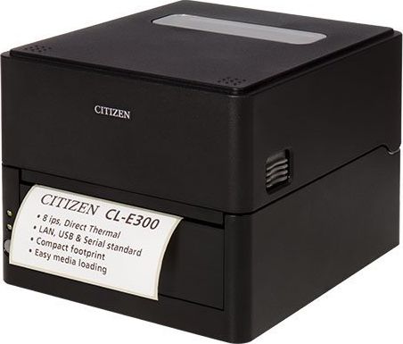 Citizen CL-E300 printer, LAN/USB/RS232  203dpi, 8 ips, 4,65 print w., 5711783994442 printeris