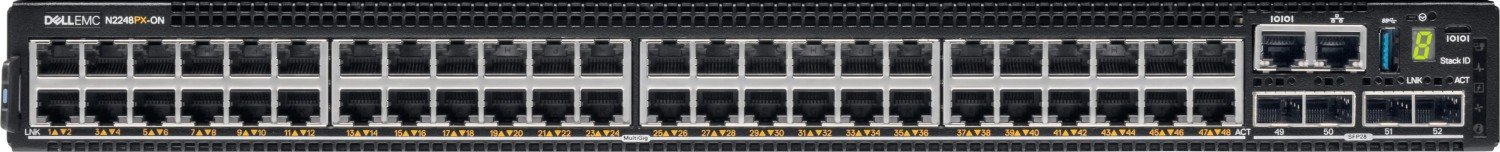 Dell EMC PowerSwitch N2200-ON Series N2248PX-ON - Switch - 48 Anschlasse - managed - an Rack montierbar - CAMPUS Smart Value 5397184224571 datortīklu aksesuārs