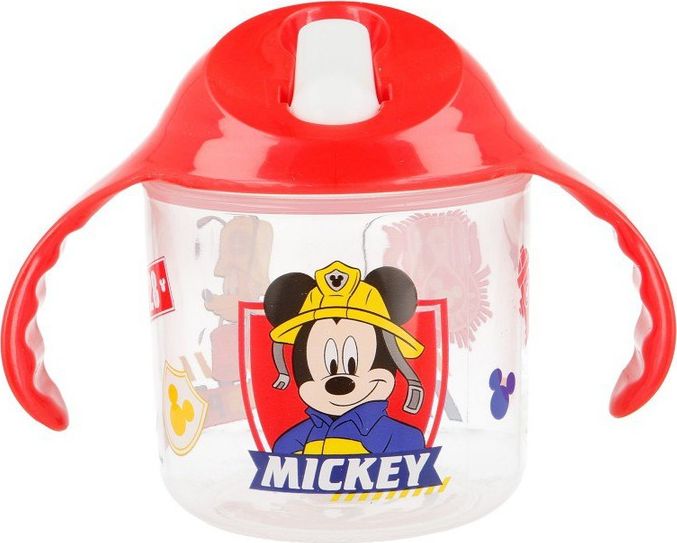 Disney Kubek niekapek Mickey Mouse 250ml przezroczysty 36788-uniw (8412497440368) piederumi bērnu barošanai