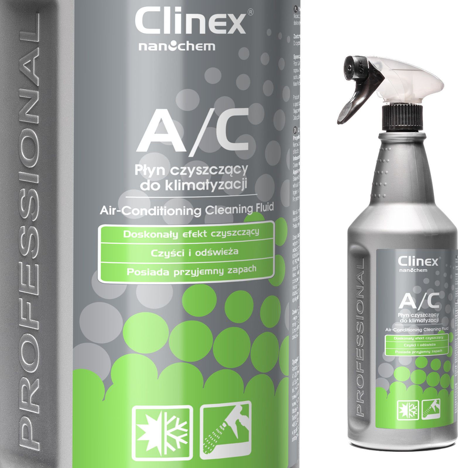 CLINEX A/C 1L Liquid cleaner for cleaning air conditioning and ventilation auto kopšanai