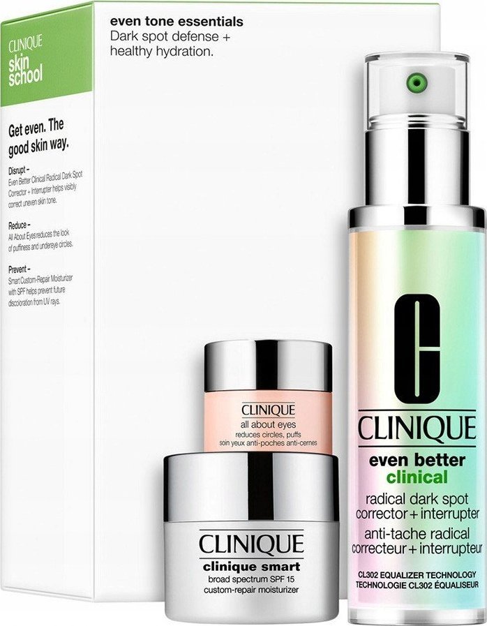 Clinique CLINIQUE_SET Skin School All About Eyes 5ml + Clinique Smart SPF15 15ml + Even Better Clinical 50ml 192333120606 (192333120606)