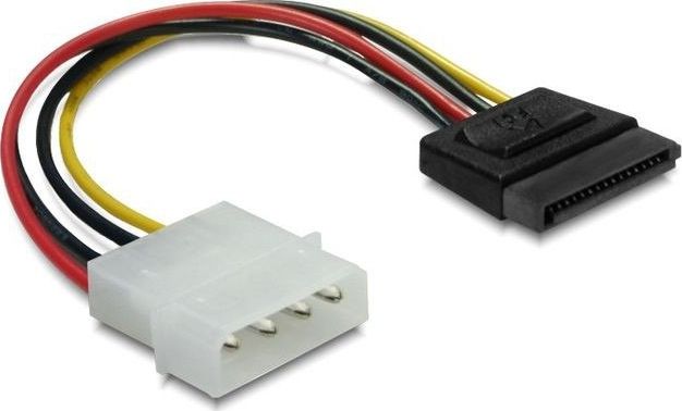 Cable Power SATA HDD->   4pin male (straight) 6c kabelis datoram