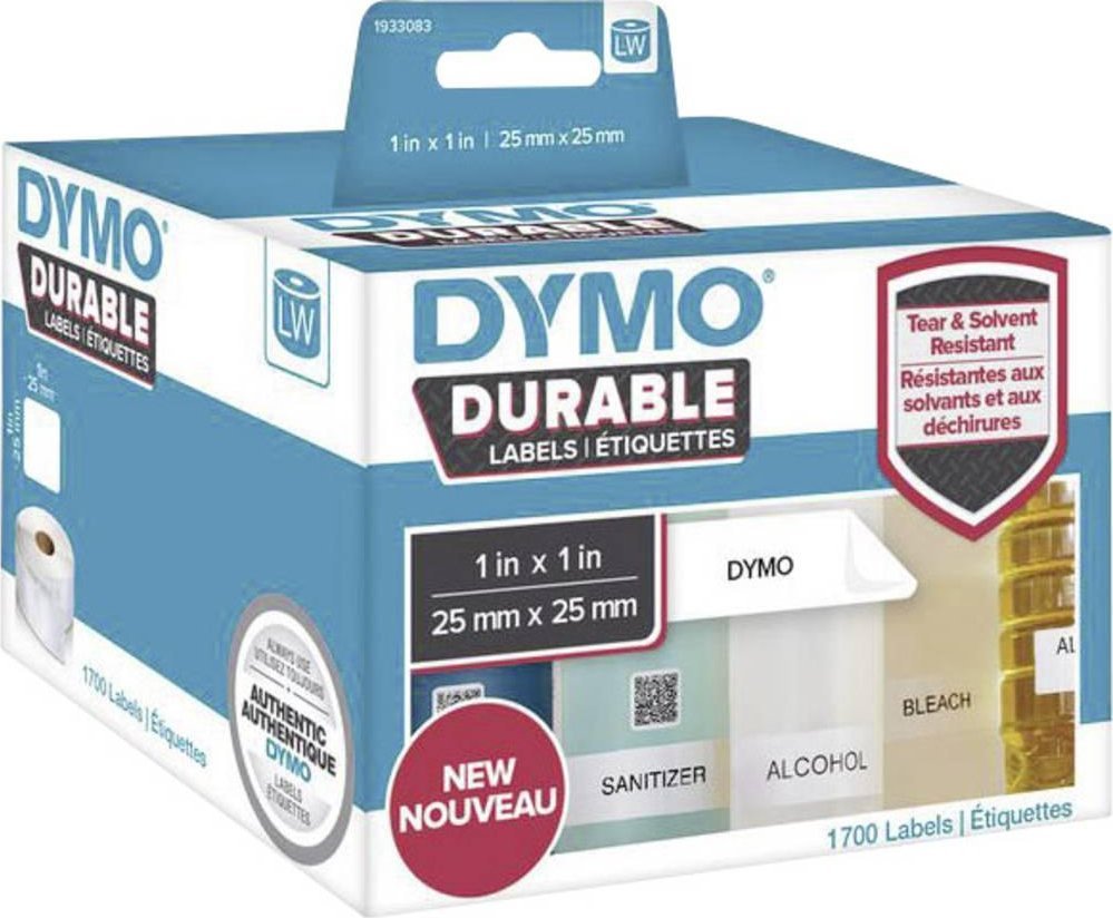 Dymo DYMO Etiketten Kunststoff weis 653258 (3026981122866)