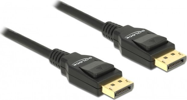 Delock cable Displayport M/M 1m gold kabelis video, audio
