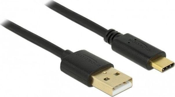 Delock 4m USB A USB C Male Black (83669) USB kabelis