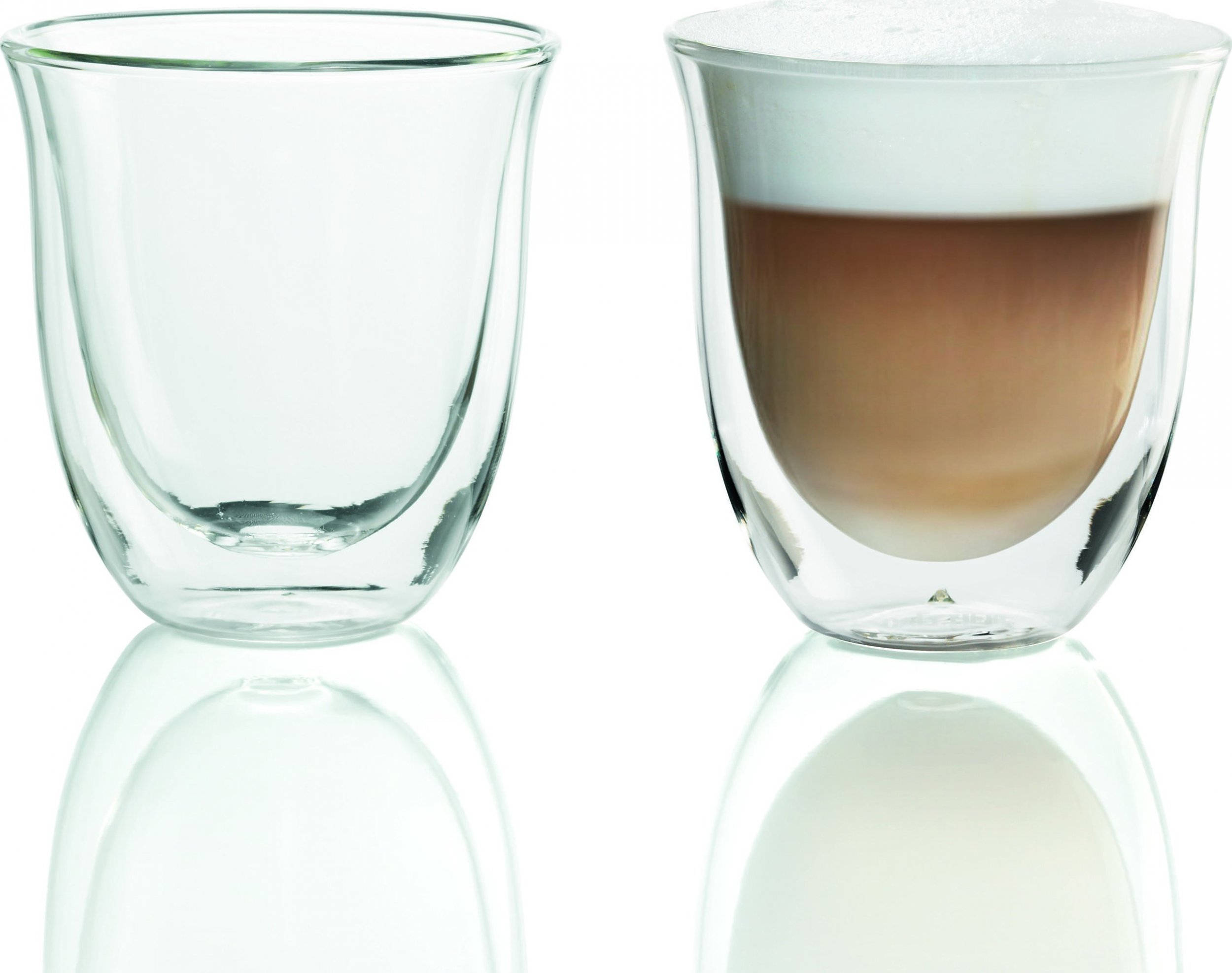 DeLonghi Set of cups 2 pcs. Thermoglas 190ml (5513284161) piederumi kafijas automātiem